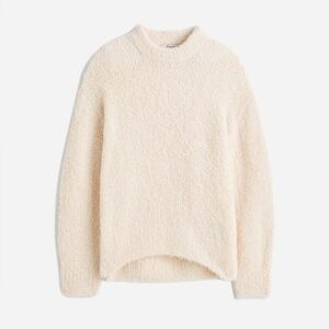 Madewell Wool-Alpaca Blend Bouclé-Knit Oversized Sweater